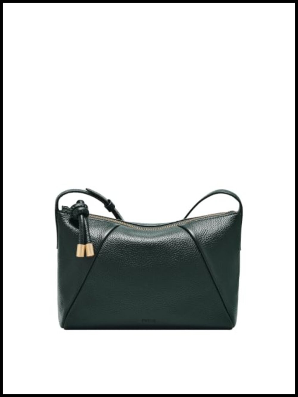 Genuine Leather Small Crossbody Bag Adjustable Strap Zipper Everyday